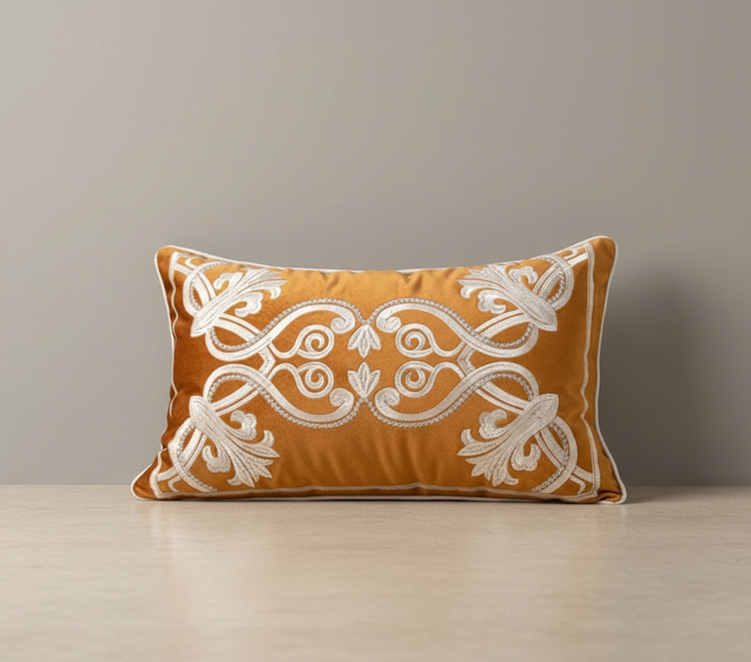 Pearl Cushion Cover - lifestyle shot | neutral decor, geometric pattern, throw pillow cover
