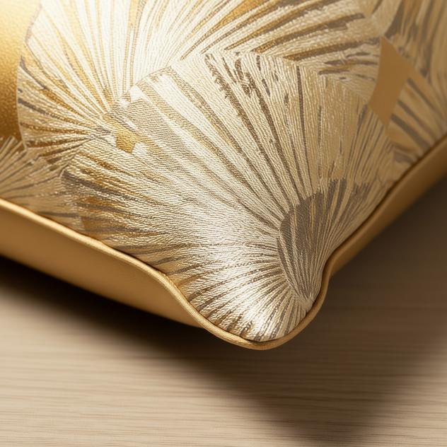 Tilda Golden Fans Cushion Cover - detail view | bedroom accessories, cushion cover, living room decor