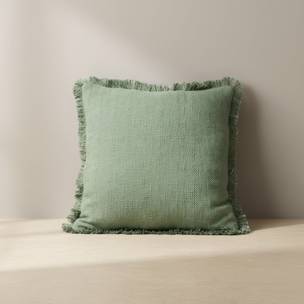 Bethany Green Cushion Cover in Sage Green, Sage Green | cushion cover, bedroom, home decor