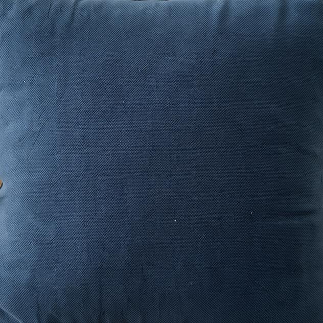 Bridget Blue Cushion Cover - detail view | lake blue, cushion cover, bedroom
