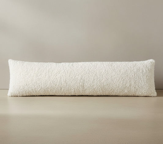 Brielle Bolster Pillow in Cream White | reading pillow, neutral pillow, lumbar support