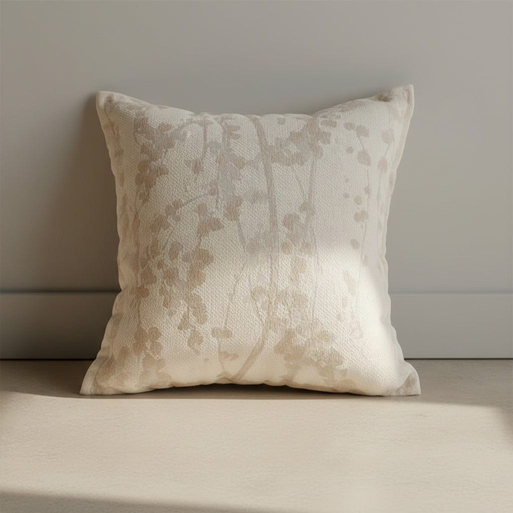 Emilia Cream Lattice Cushion Cover - detail view | cushion cover, bedroom, home decor