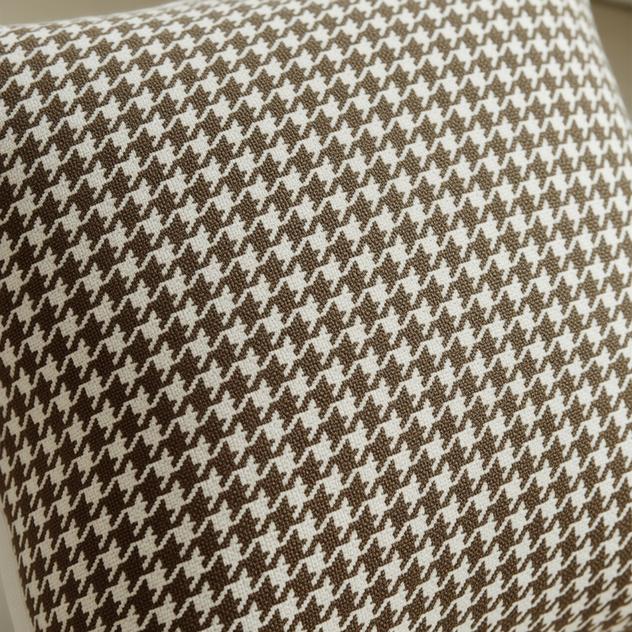 Emilia Houndstooth Classic Cushion Cover - detail view | cushion cover, bedroom, home decor