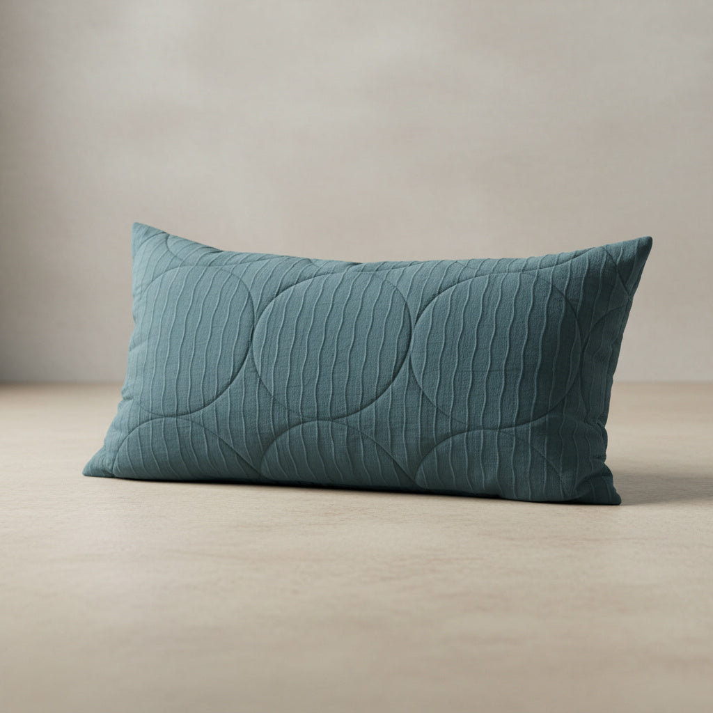 Laurel Oversized Cushion Cover in Slate Blue, Dusty Rose | cushion cover, bedroom, Italian velvet
