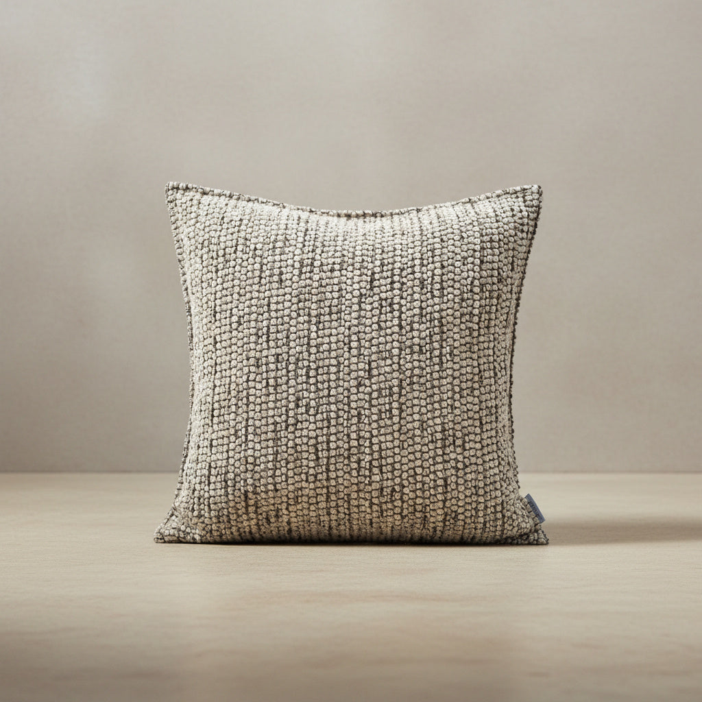 Lila Stone Mosaic Cushion Cover in Mushroom Gray | pillow cover, home decor, geometric pattern
