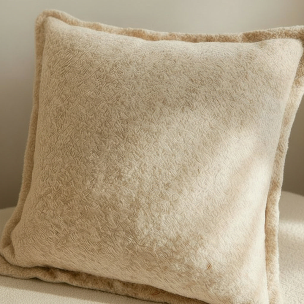 Nadine Camel Weave Cushion Cover - detail view | cushion cover, bedroom, camel