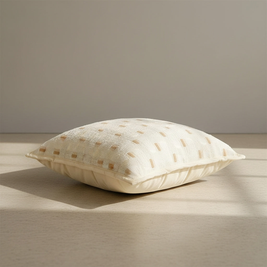 Nadine Honey Dots Cushion Cover in Cream Beige | cushion cover, fabric cover, home decor