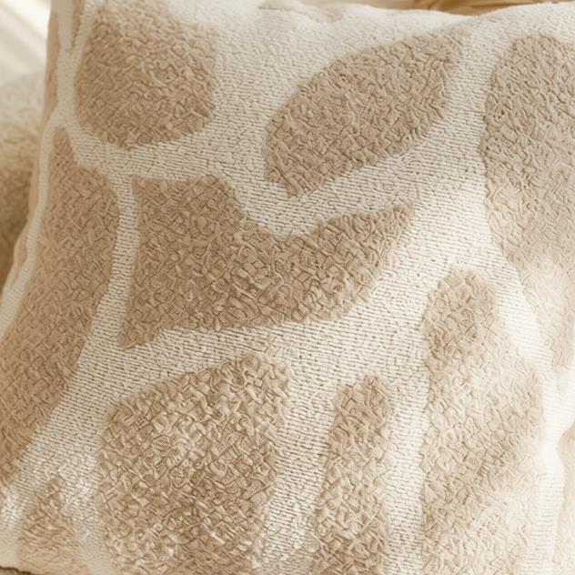Nadine Sandy Swirl Cushion Cover - detail view | cushion cover, bedroom, sofa pillow