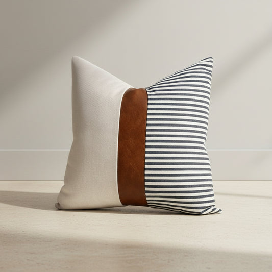 Paige Cushion Cover in Cream Linen, Warm Linen | living room, bedroom, neutral decor