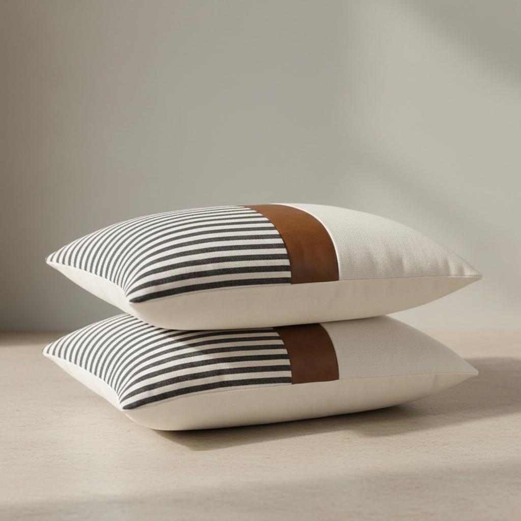 Paige Cushion Cover - detail view | living room, bedroom, neutral decor
