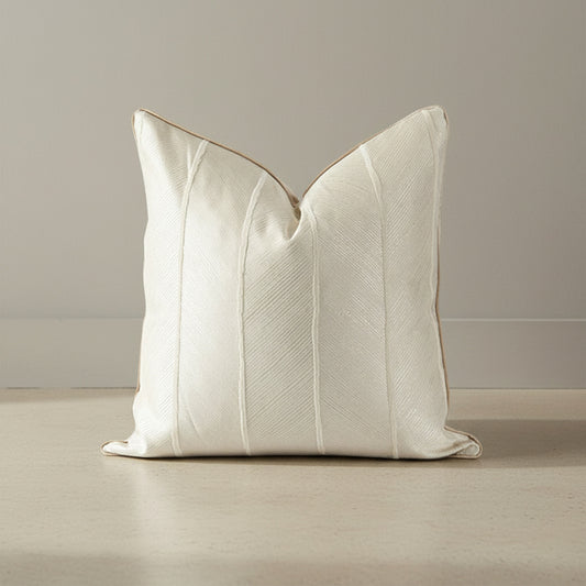 Rebecca Feather Cushion Cover in Cream White | home textiles, feather texture, scandinavian style