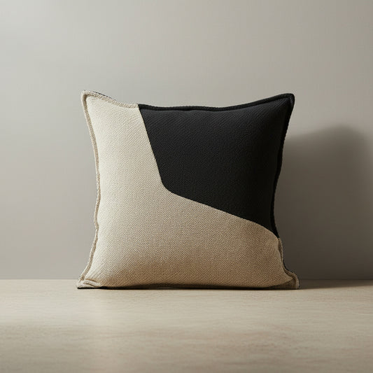 Reese Eclipse Divide Cushion Cover in Charcoal Navy | bedroom, living room, throw pillow