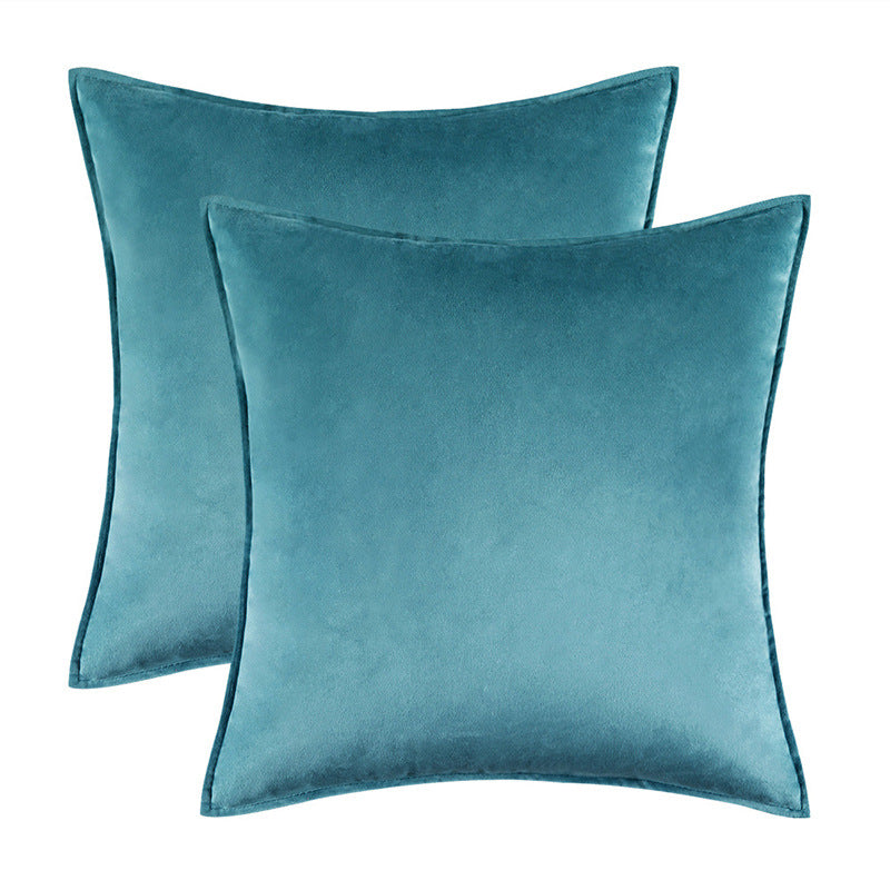 Remi Blue Velvet Cushion Cover - detail view | modern, blue, scandinavian
