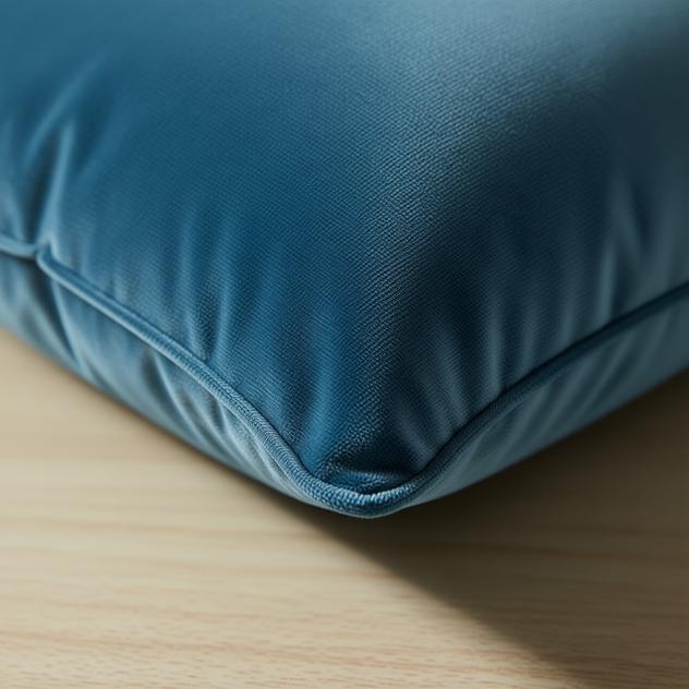 Remi Blue Velvet Cushion Cover - lifestyle shot | modern, blue, scandinavian