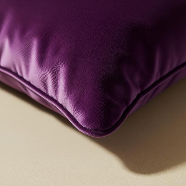 Remi Purple Velvet Cushion Cover - lifestyle shot | purple cushion cover, modern style, living room decor