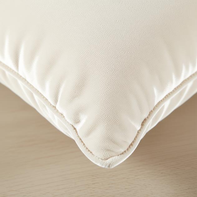 Remi White Velvet Cushion Cover - detail view | modern, scandinavian, pillow cover