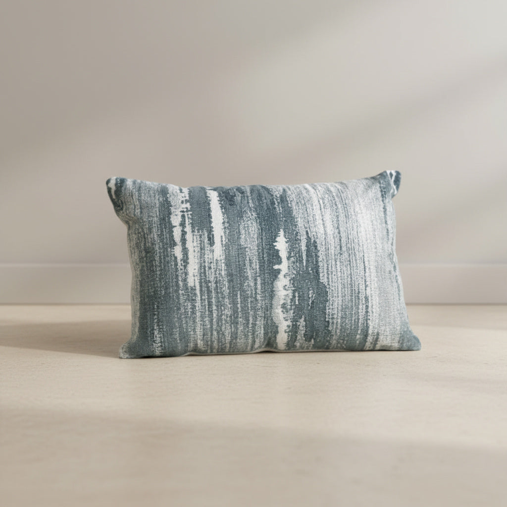 Sasha Cushion Cover - detail view | modern decor, blue green, scandinavian style