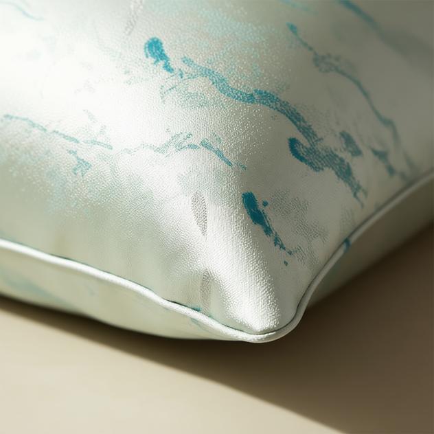 Tilda Aqua Marble Cushion Cover - lifestyle shot | home decor, pillow covers, blue