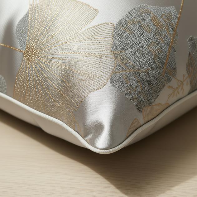 Tilda Gilded Leaves Cushion Cover - detail view | home decor, cushion cover, living room