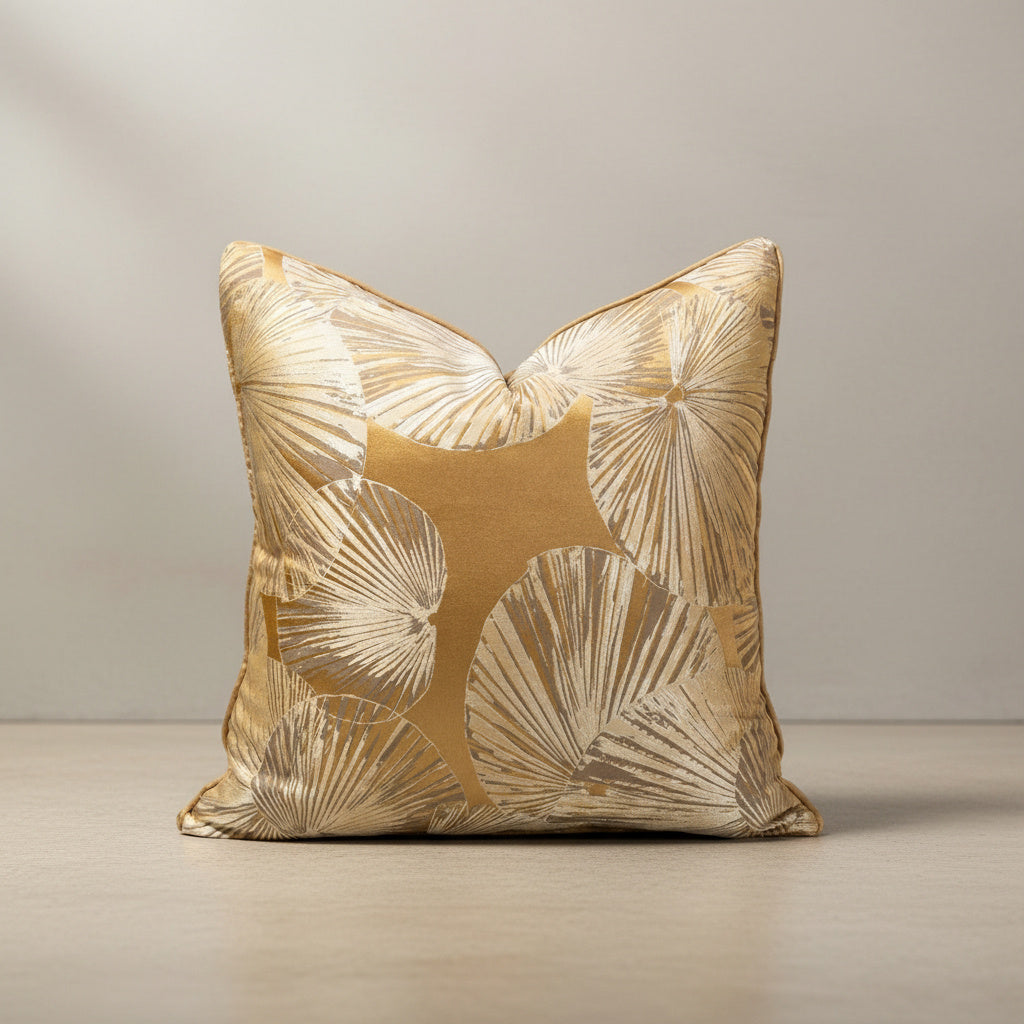 Tilda Golden Fans Cushion Cover in Golden Honey, Golden Honey | bedroom accessories, cushion cover, living room decor