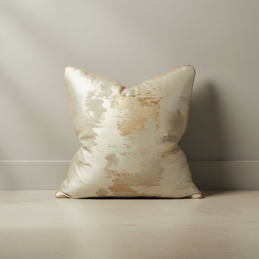 Tilda Golden Patina Cushion Cover in Champagne Cream, Champagne Cream | modern decor, throw pillow covers, geometric design