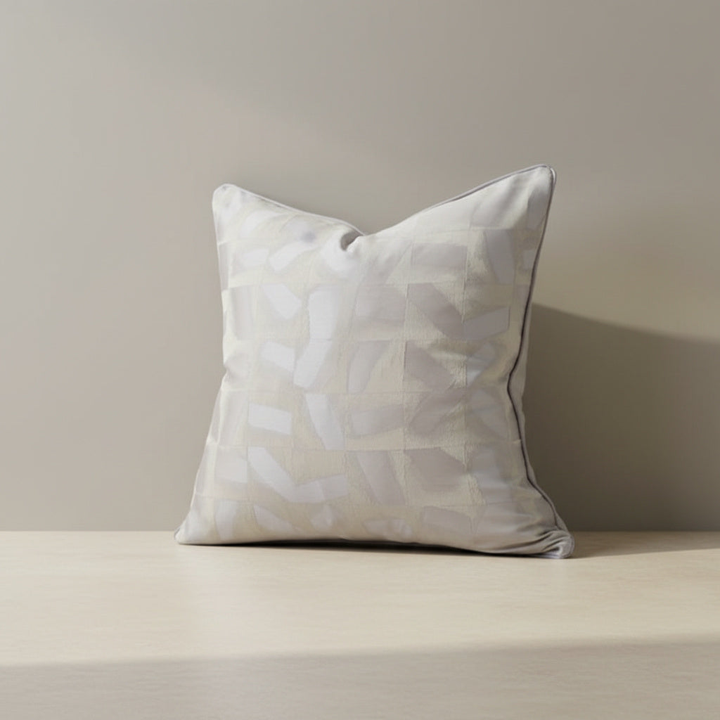 Tilda Silver Chevron Cushion Cover in Soft Lavender, Soft Lavender | chevron pattern, silver, home decor