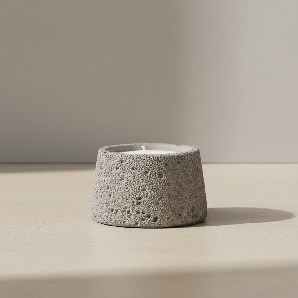 Winifred Candle - image 5 | concrete, candle accessories, scandinavian