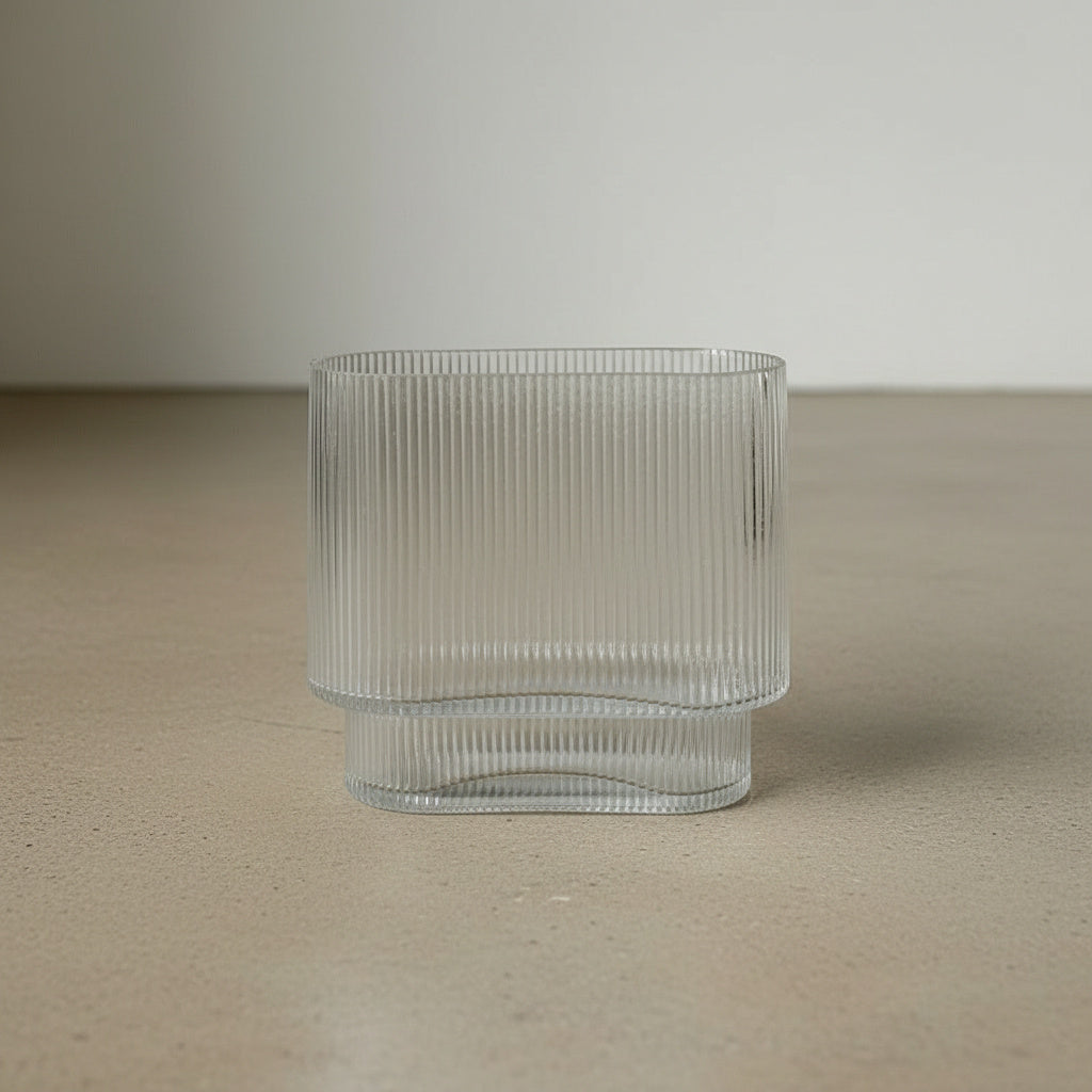 Yvette Oval Glass Vase in Clear Glass | home decor, simple vase, oval vase