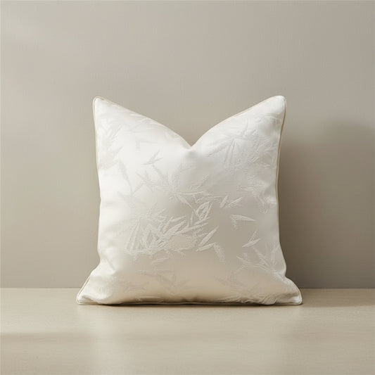 Zelda Pearl Botanicals Cushion Cover in Ivory Cream | botanical print, throw pillow, living room decor