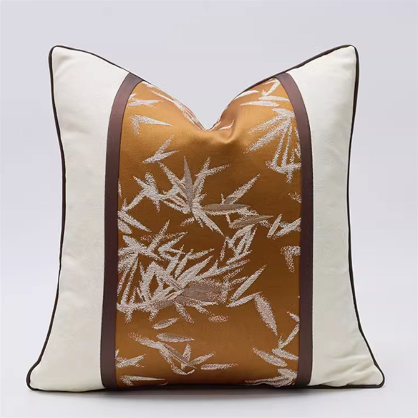 Zelda Tropical Amber Cushion Cover - detail view | throw pillow, living room decor, cushion cover