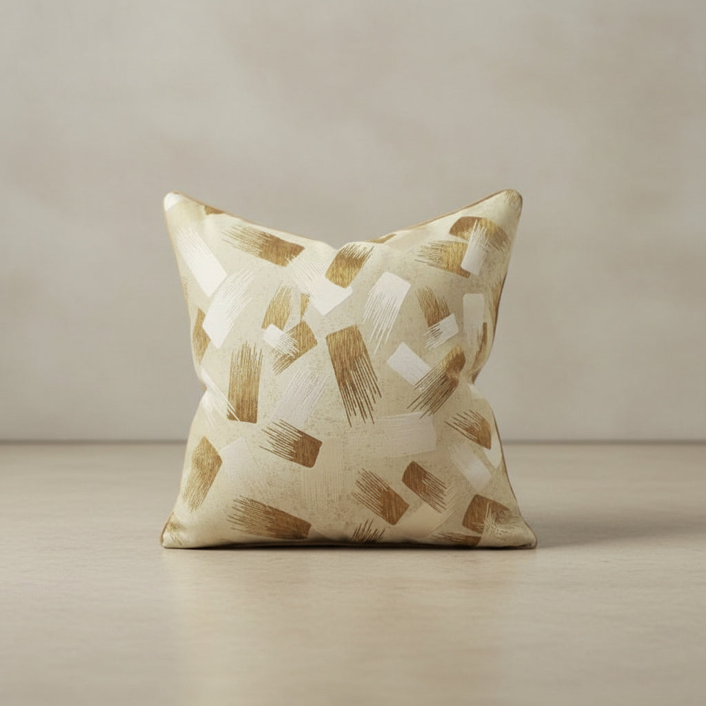 Zena Cushion Cover - detail view | textured fabric, contemporary, bedroom