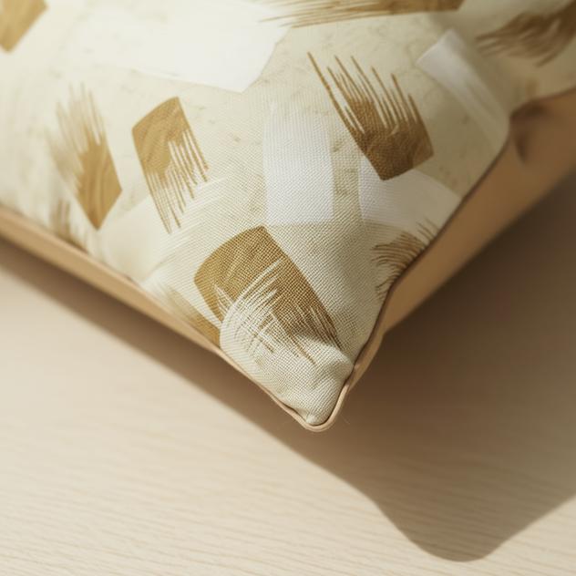 Zena Cushion Cover - lifestyle shot | textured fabric, contemporary, bedroom