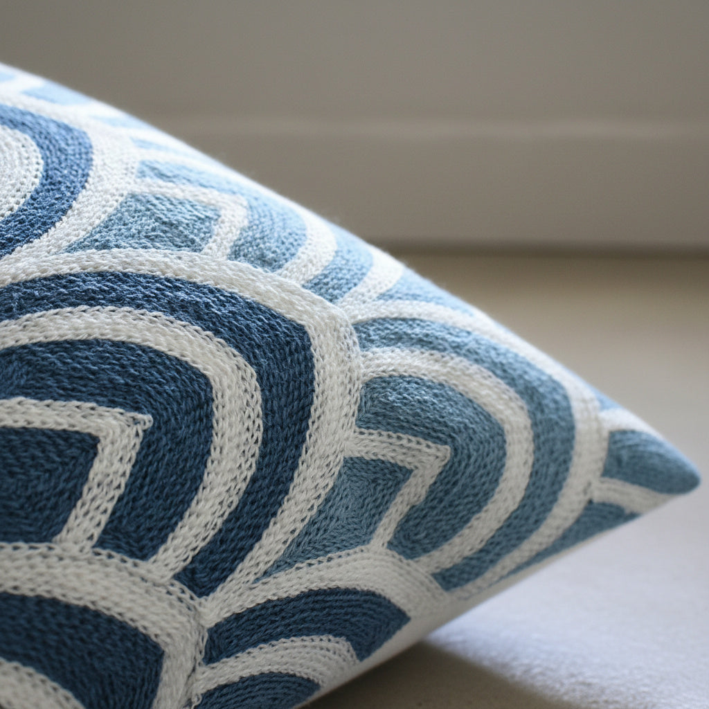 Zoe Cushion Cover - detail view | chinese style, bedroom decor, soft fabric